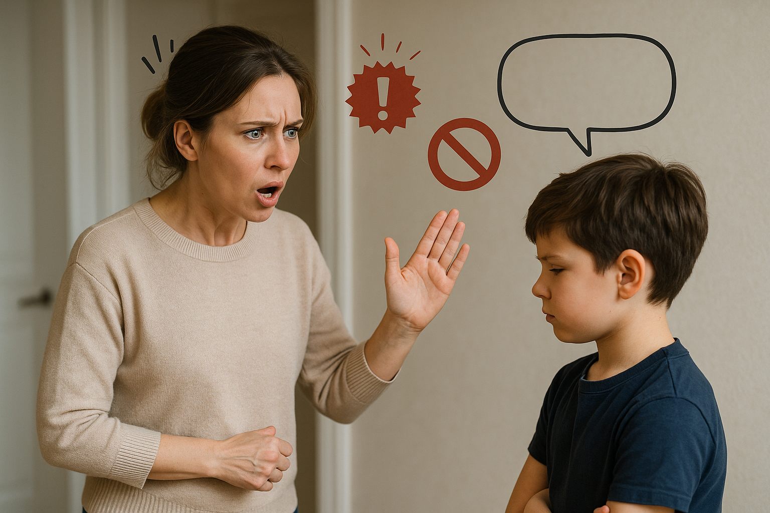 Child ignoring parent