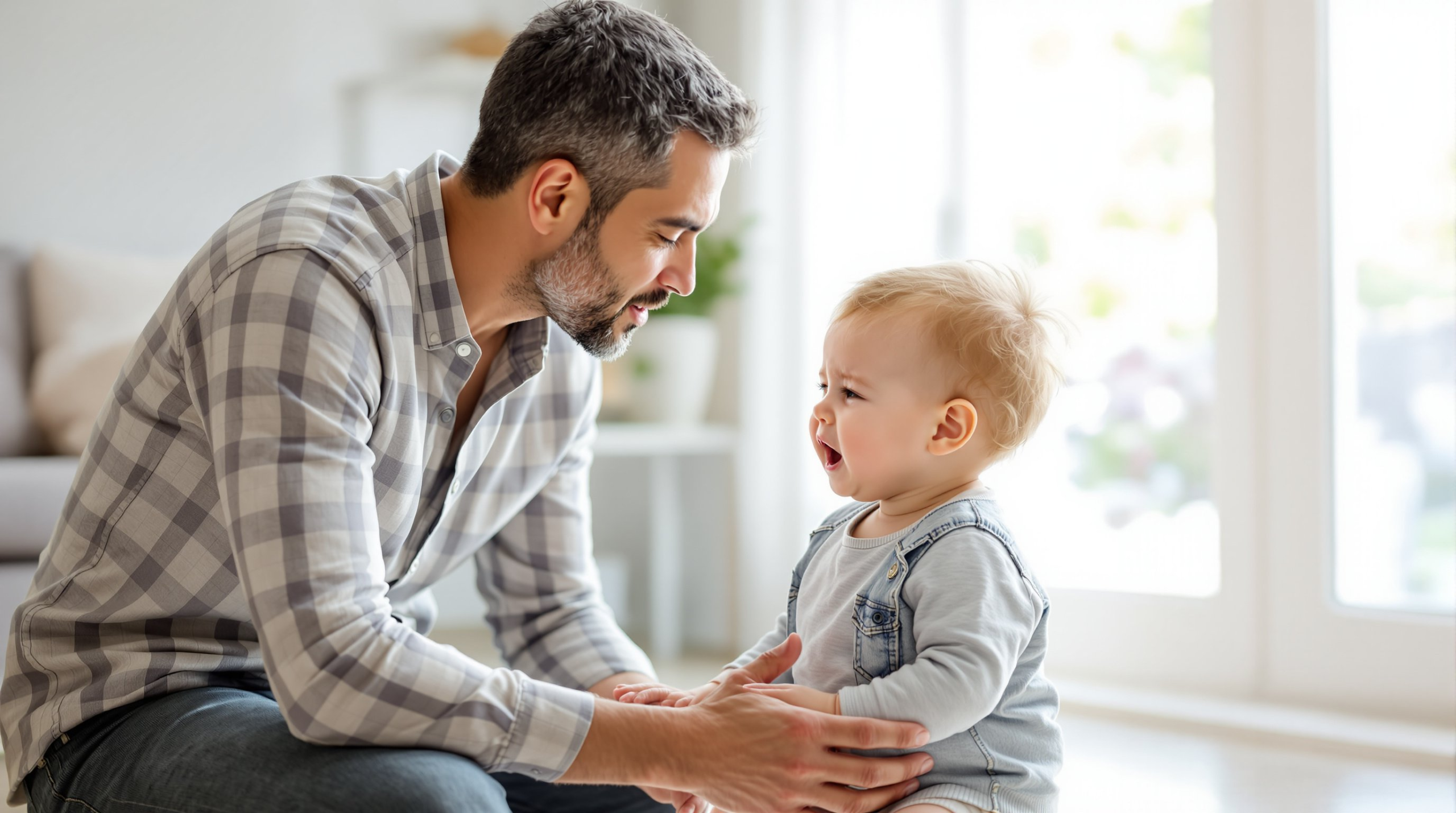 Calm parent during toddler tantrums