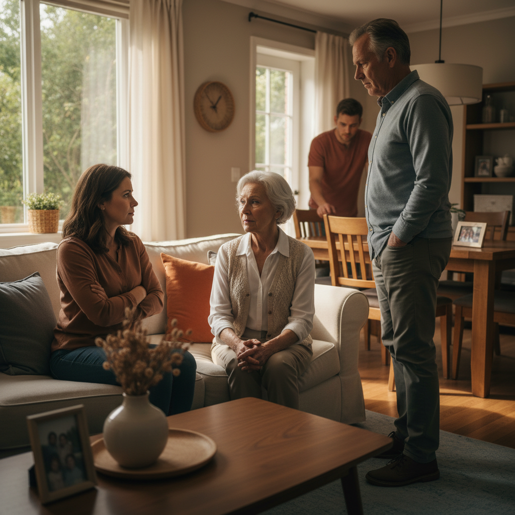 Disagreement over senior parent care